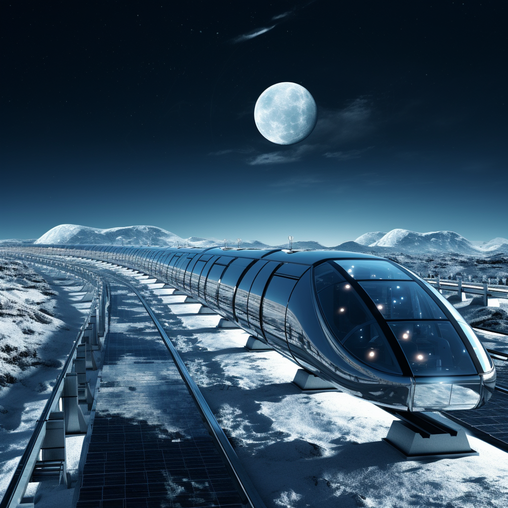 Moon Train Maglev Concept