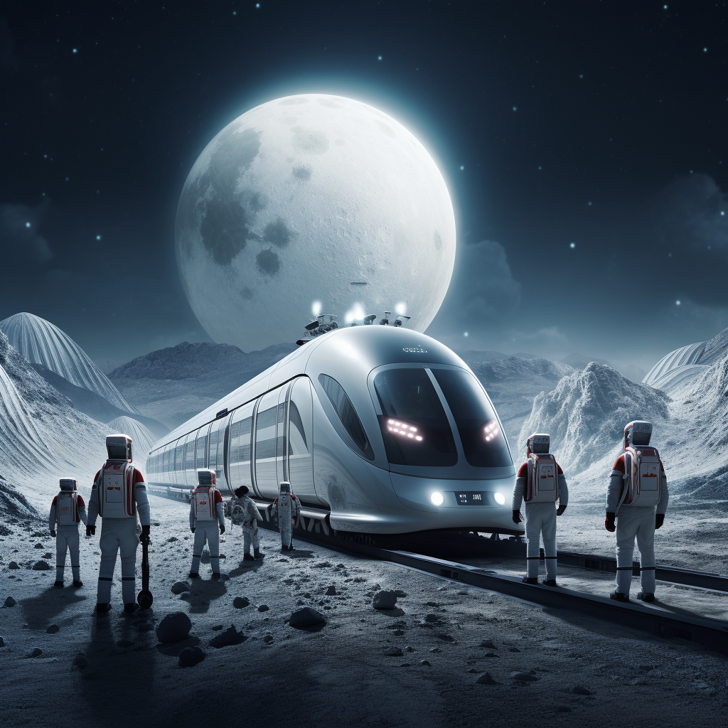 Moon Explorers with Train
